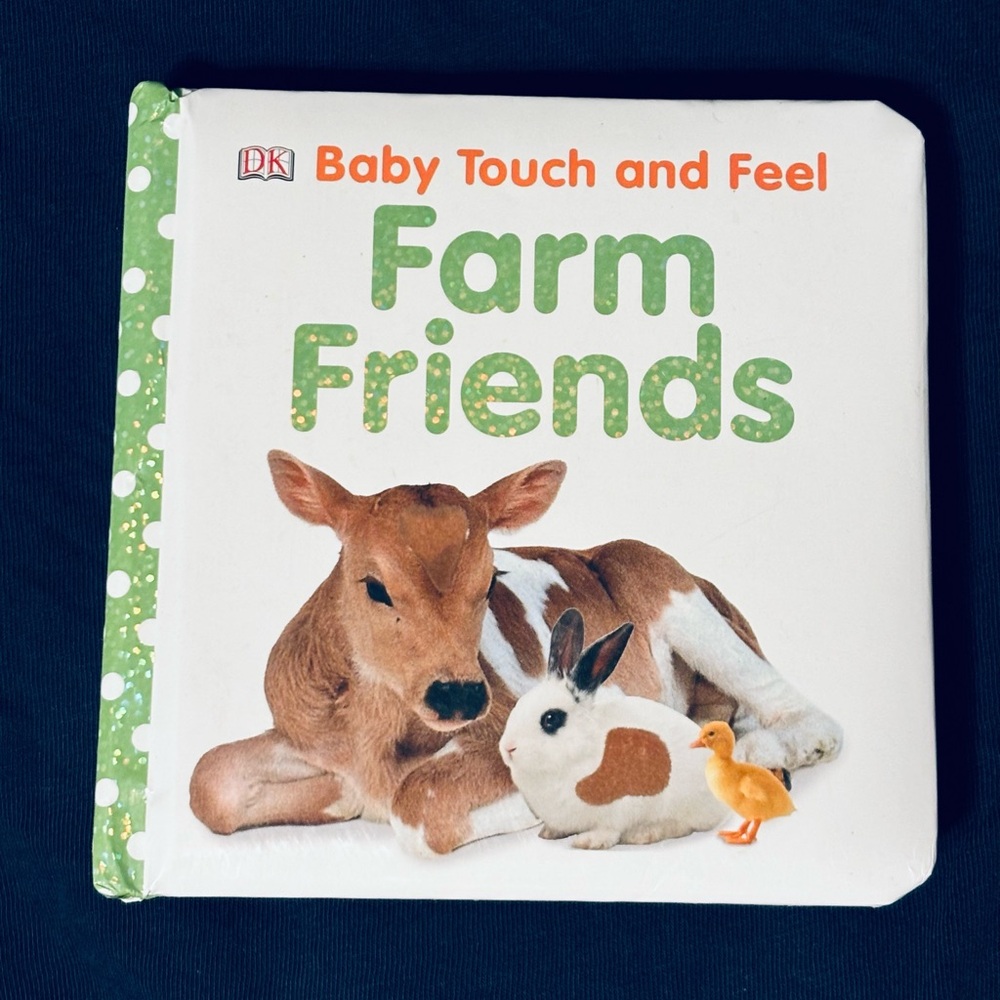 Baby Touch and Feel Farm Friends Book DK w Fuzzy Animals Learning